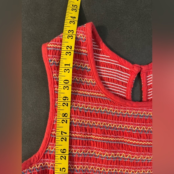 Dra Los Angeles Anthropologie Pink Gauze 100% Cotton Lined Mini Dress SP NWT - Picture 12 of 13